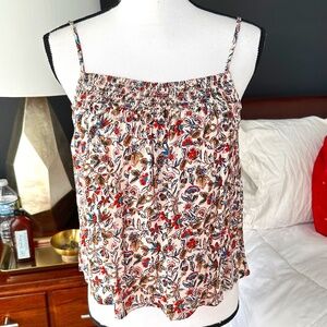 Evereve Floral Boho Sleeveless Top - Size S